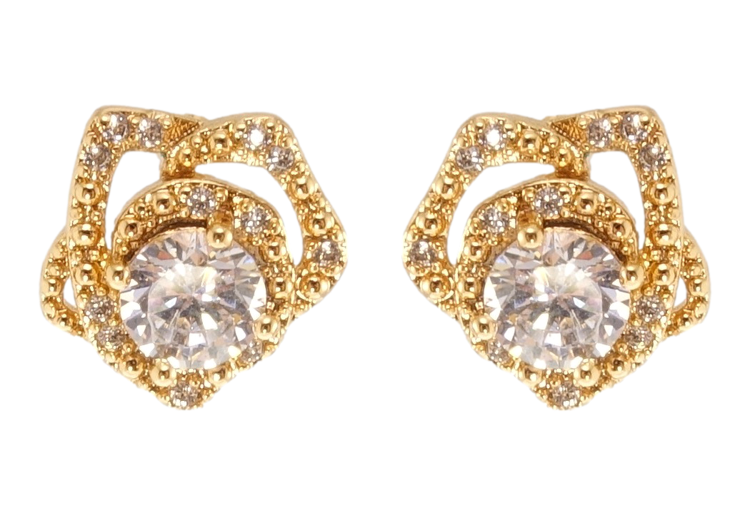 

Серьги Xuping Позолота 18K гвоздики (пусеты) "Цветочки"