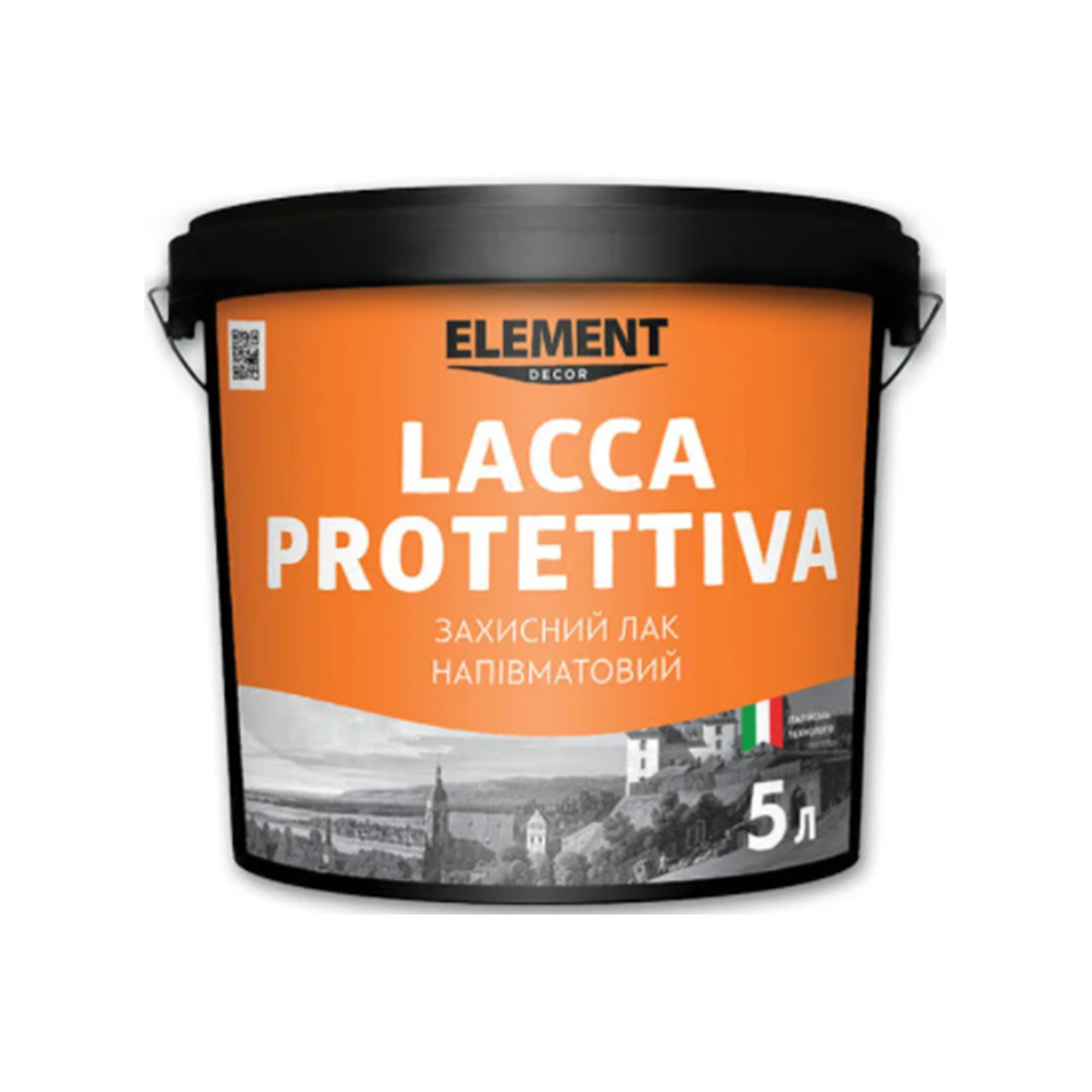 

Лак Element Decor Lacca Protettiva полуматовый 5л, Прозрачный