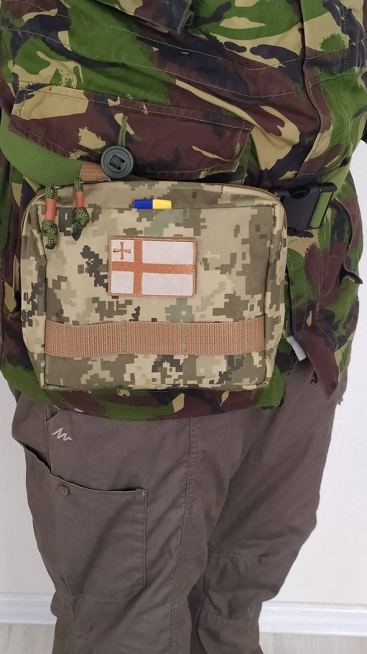 

Підсумок-органайзер (аптечка) з липучкою для шевронів