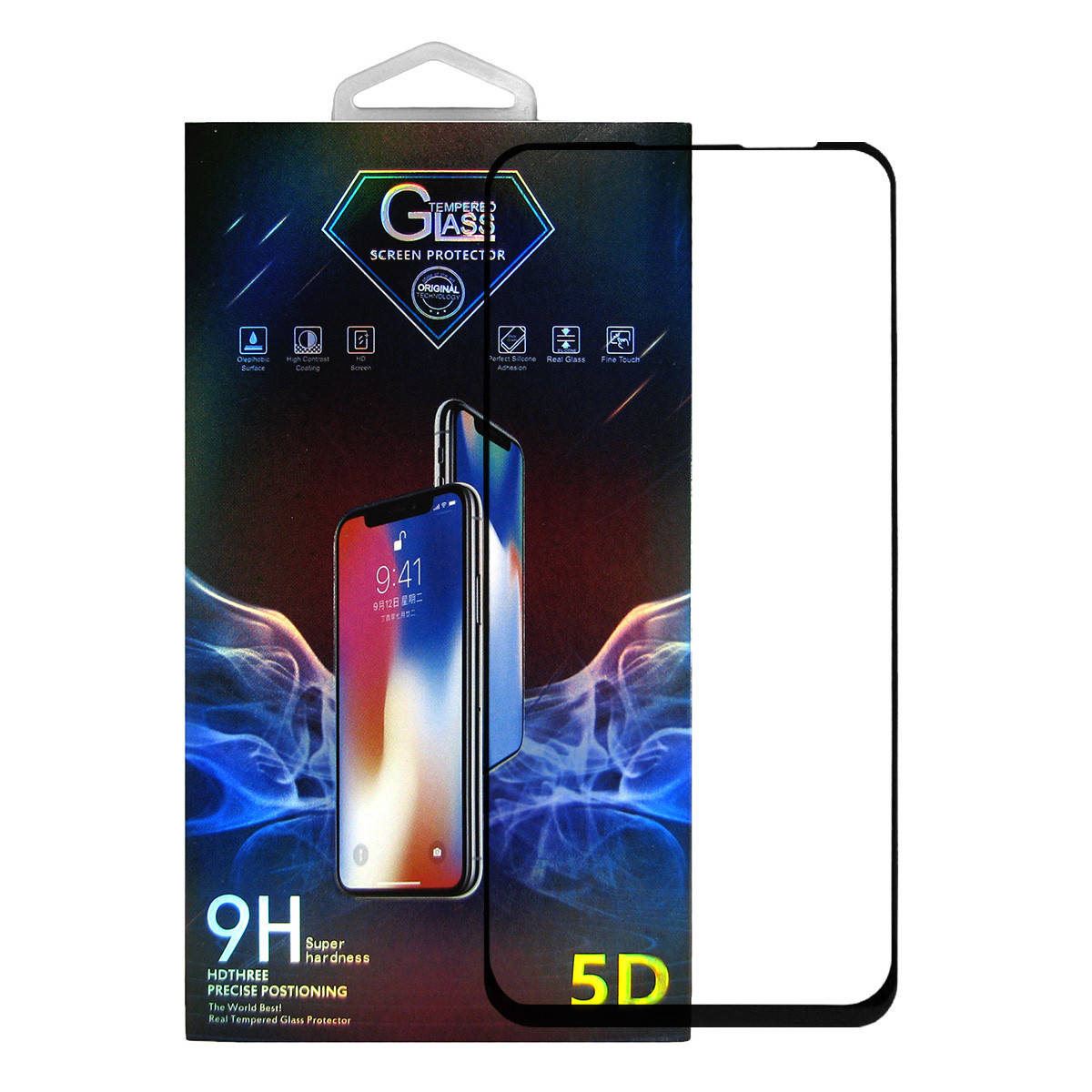 

Защитное стекло Premium Glass 5D Full Glue для Huawei P40 Lite Black, Черный