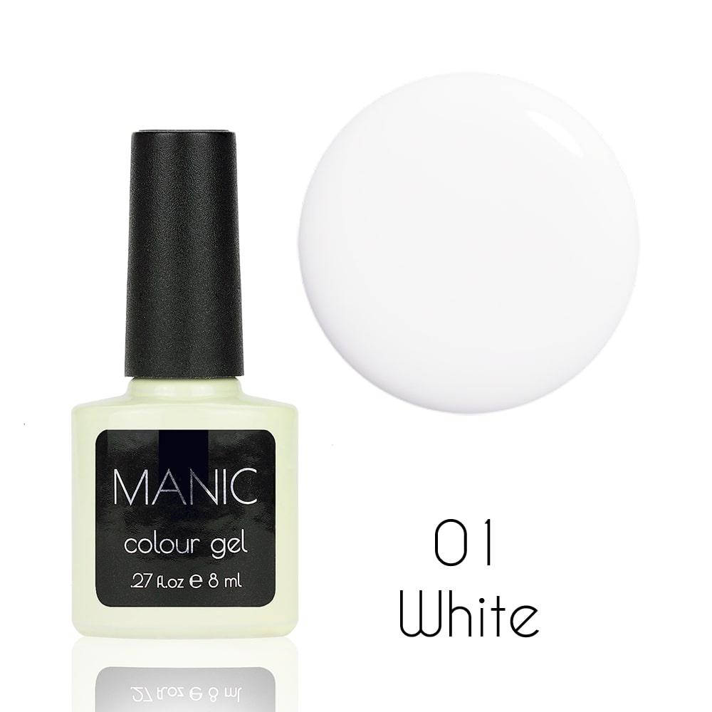 

Гель лак MANIC №01 White 8 мл