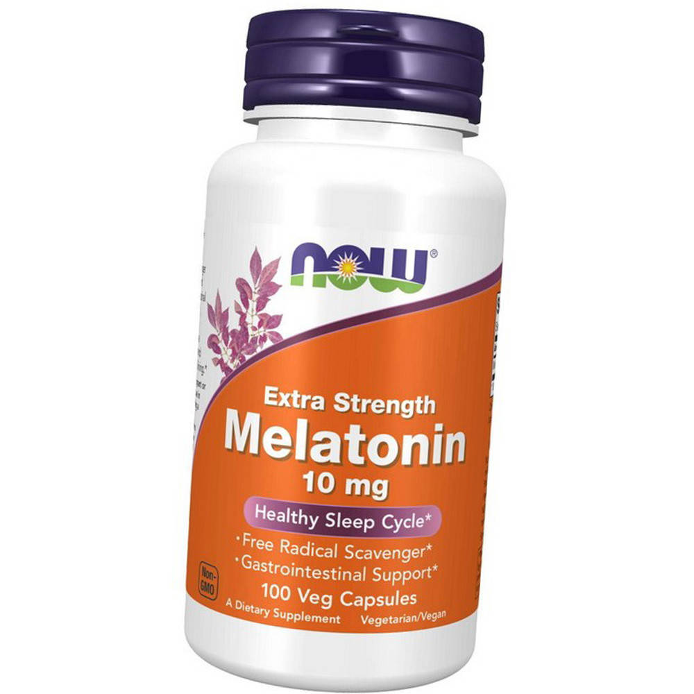 

Мелатонин NOW Melatonin 10 mg extra strength 100 капс
