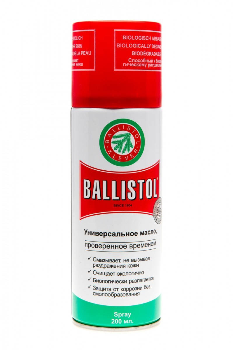 

Масло оружейное Klever Ballistol spray 200ml