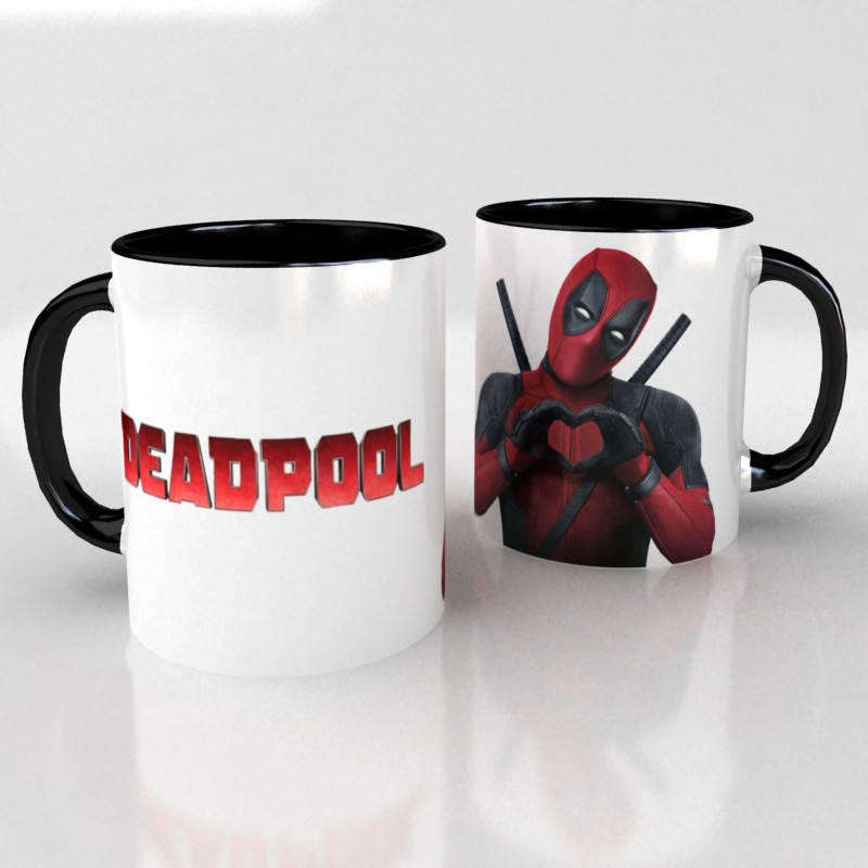 

Черная чашка Deadpool 5 (Дэдпул), Черный