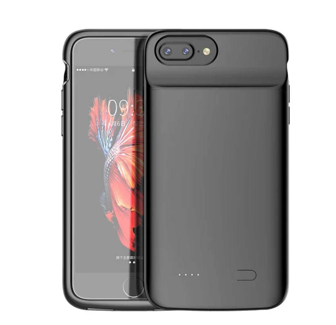 

Чехол аккумулятор на айфон 7+ 5000 мАч плюс pluse 6+/6s+/7+/8+/ Черный Чехол зарядка Повербанк PowerCase