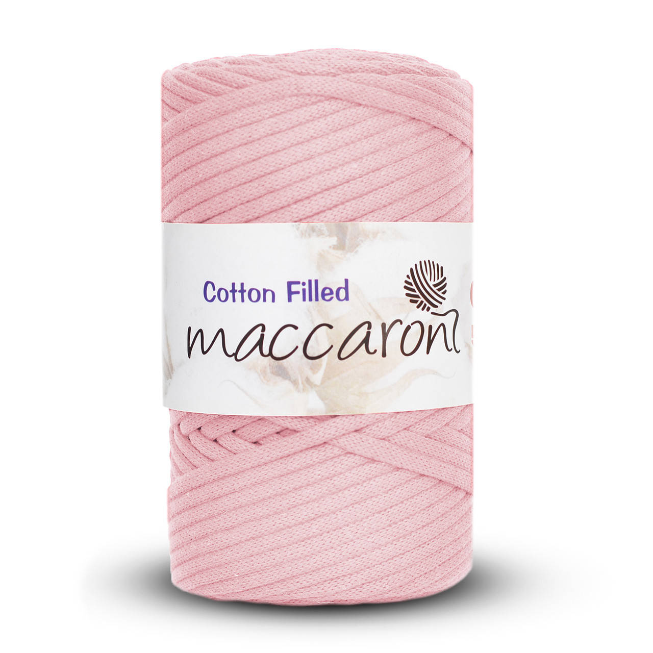 

Хлопковый шнур Maccaroni Cotton Filled 5 mm Пудра