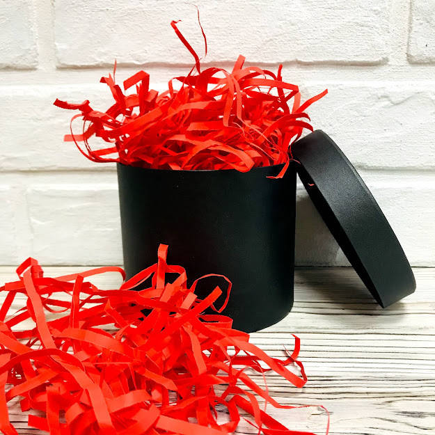 

ОПТ 500 грамм Бумажный наполнитель для коробок 4мм Красный