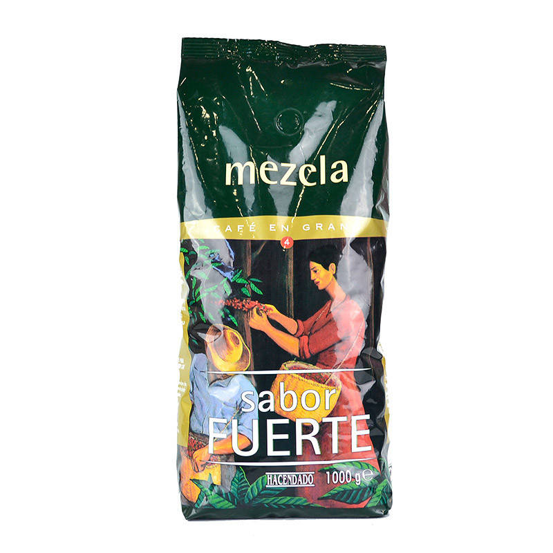 

Кофе в зернах смешанной обжарки Mezcla Sabor Fuerte (Hacendado)