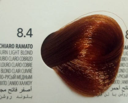 

8.4 Светло - Русый медный, крем-краска с арганой и кератином, Team155