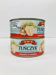 

Тунець M&K kawalki у власному соку170 г