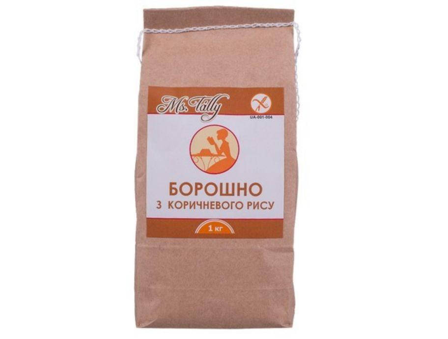 

Мука из коричневого риса без глютена, 1 кг Ms. Tally
