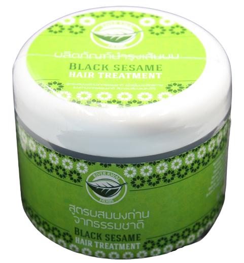 

Черная кунжутная маска для волос 300 g