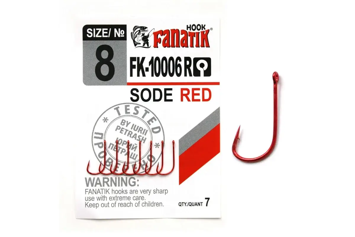 

Крючок Fanatik Sode Red FK-10006R 8, 13