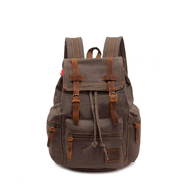 

Рюкзак городской винтажный брезентовый Augur хаки