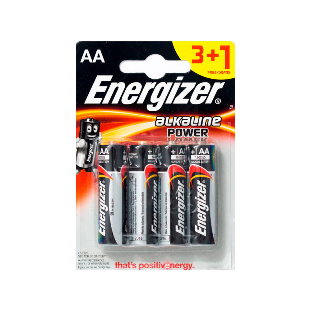 

Батарейка Energizer Power LR6 AA 3+1 шт