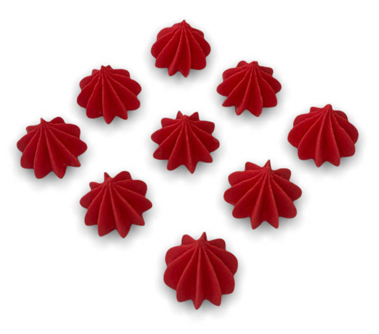 

Цукрова прикраса для кондитерських воробів Безе червоні