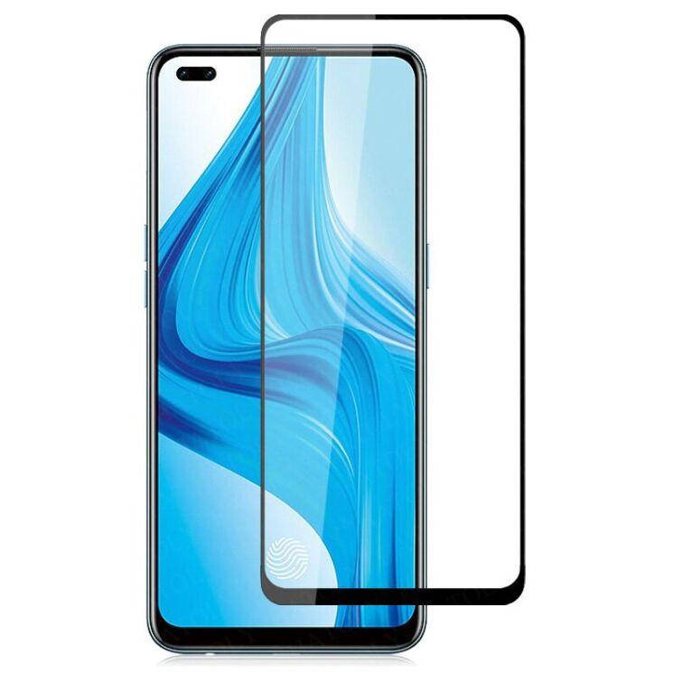 

Защитное стекло для Oppo Reno 4 на весь экран 5д полноэкранное стекло на телефон оппо рено 4 черное NFD, Черный