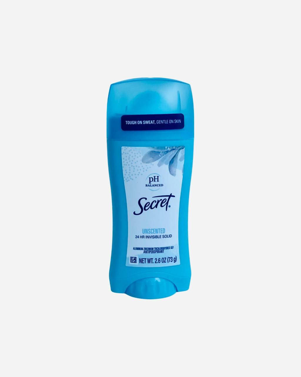 

Антиперспирант Secret Invisible Solid Deodorant Unscented