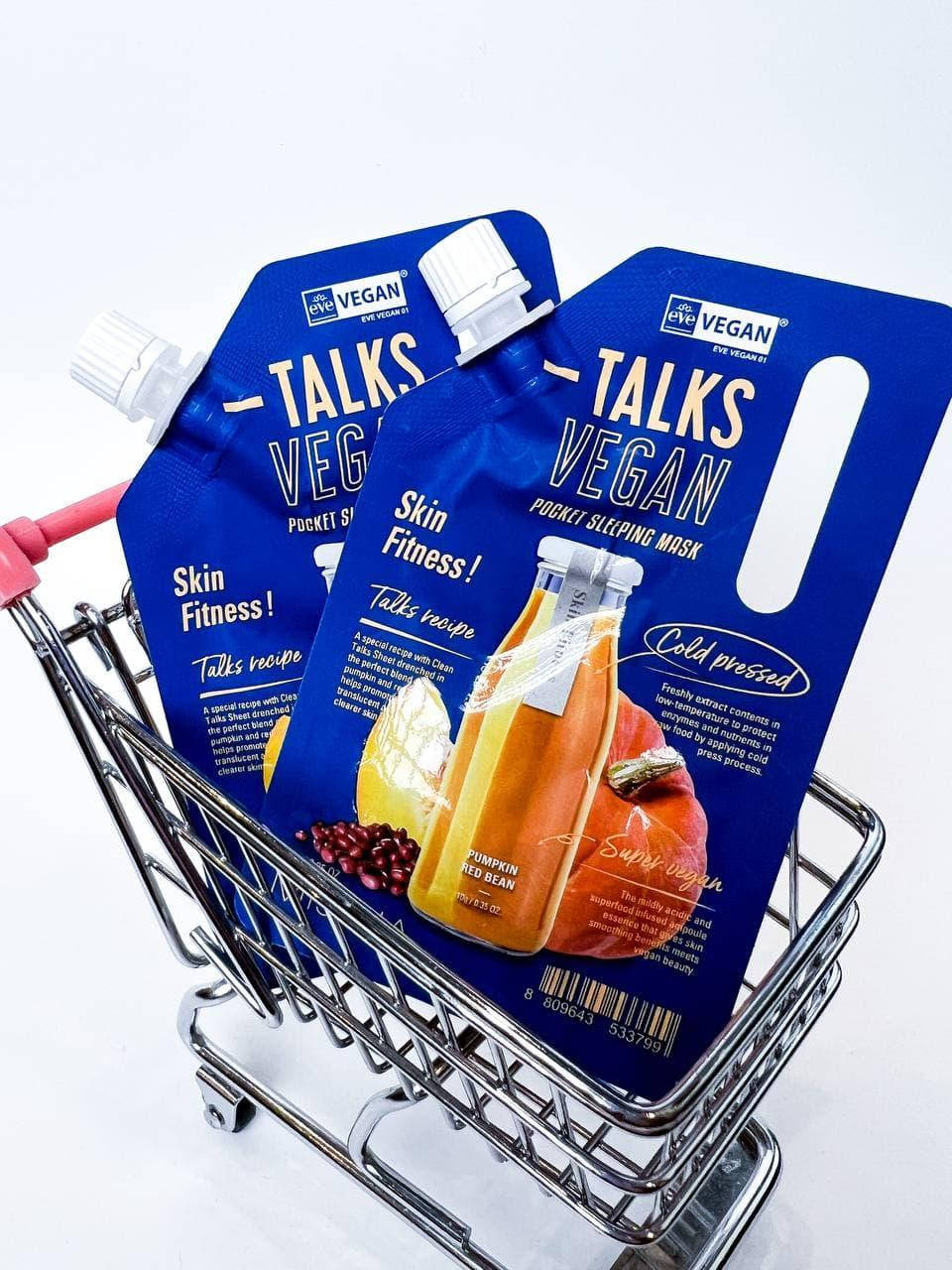 

Ночная маска-эксфолиант Missha Talks Vegan Squeeze Pocket Sleeping Mask Skin Fitness 10 мл