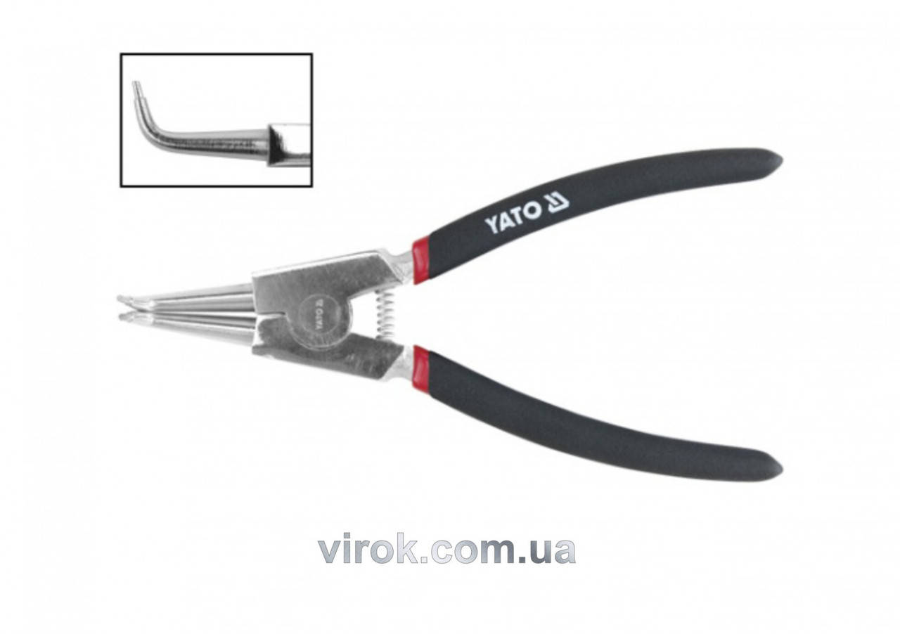 

Съемник стопорных колец YATO изогнутый разжим l=150 мм YT-2141