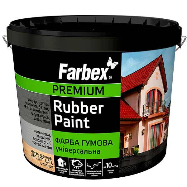 

Краска резиновая универсальная Farbex - 1,2 кг, вишневый, Вишнёвый