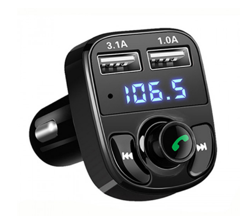 

Автомобильный FM модулятор X8 HM от прикуривателя с двумя USB портами