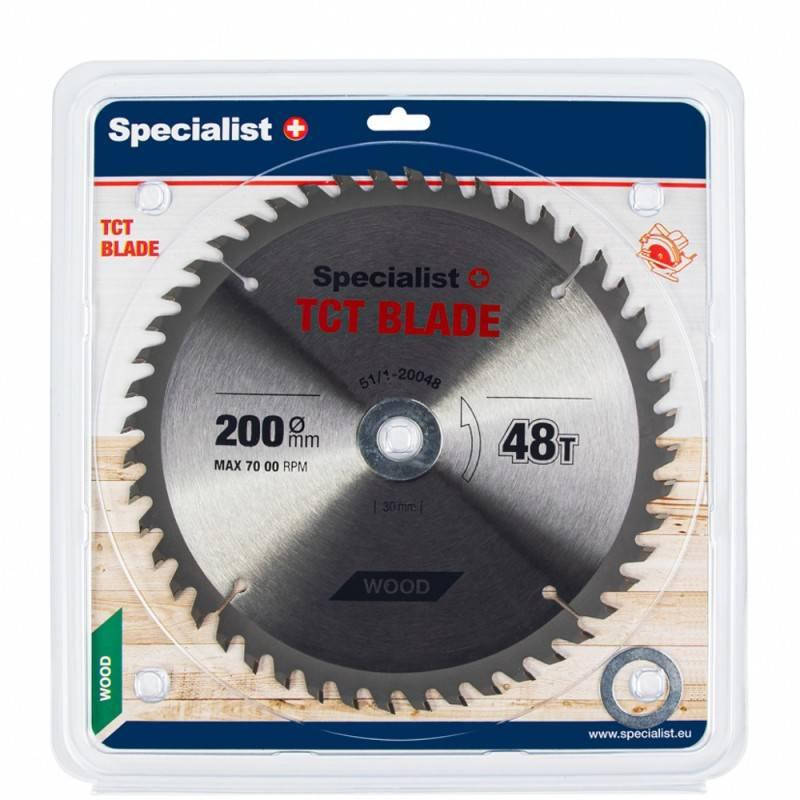 

Диск пильный по дереву Specialist 200 x 48T x 30/20/16 мм