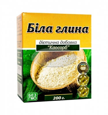 

Мирослав Натуральная диетическая добавка Каосорб, Белая глина, 200грамм