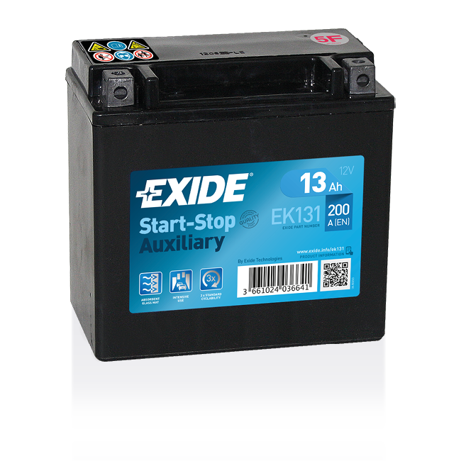 

Аккумулятор вспомогательный Exide EK131