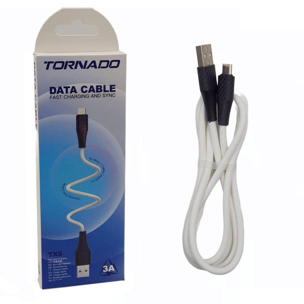 

Кабель USB-Micro TORNADO TX6 белый