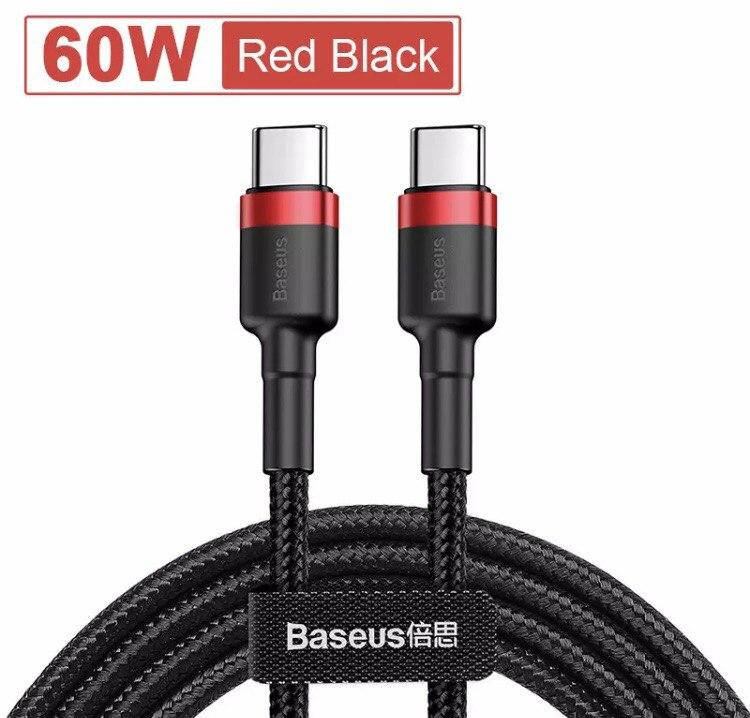 

Быстрая зарядка USB Type-C-USB Type-C,Зарядный провод шнур кабель Type-C на Type-C / ЮСБ провод шнур кабель, Черный