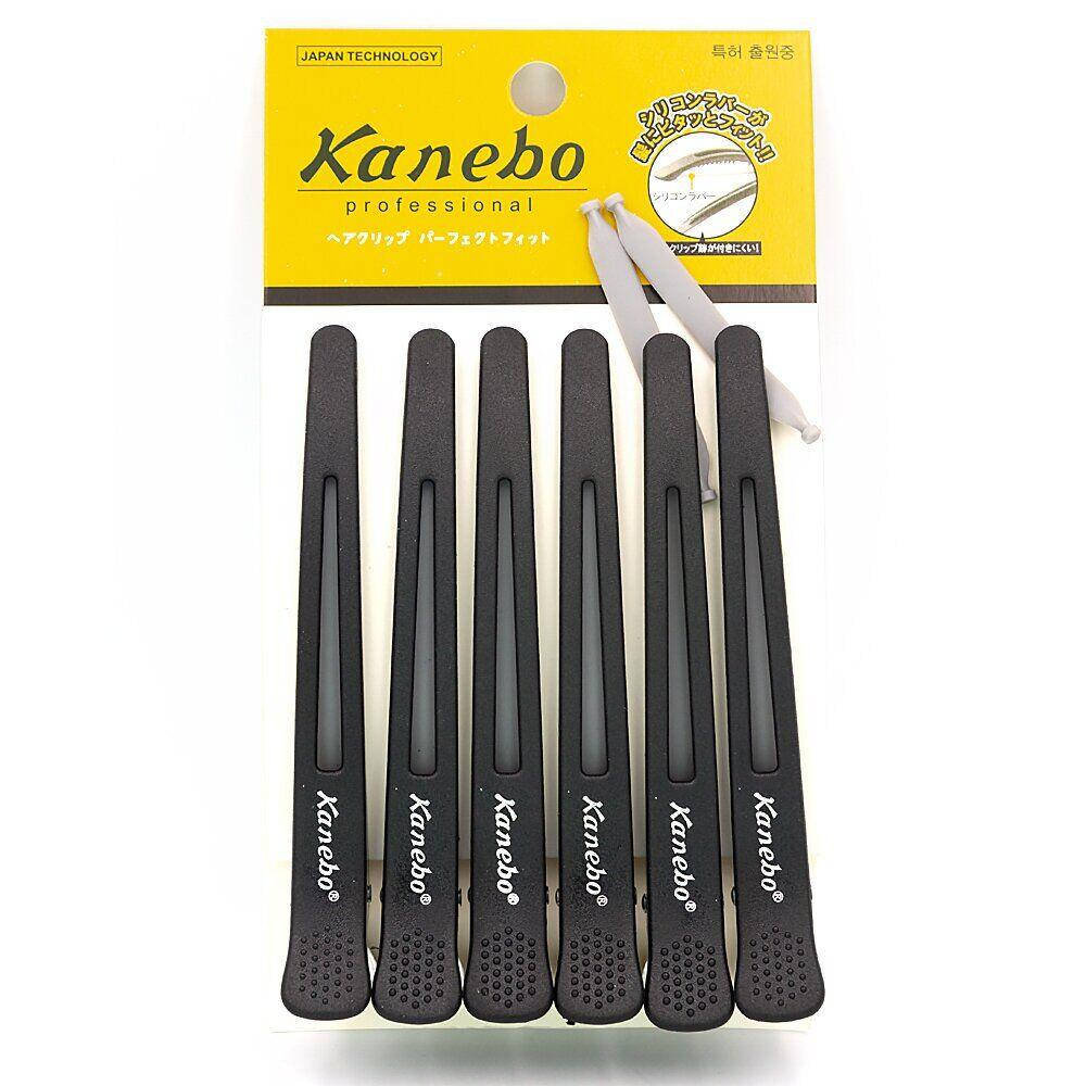 

Зажим для волос YRE Kanebo черный, 6 шт
