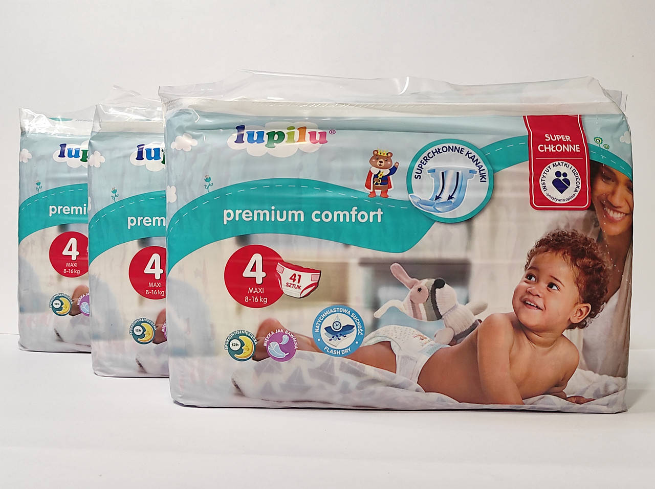 

Підгузки Lupilu premium comfort розмір 4 Вага 8-16 кг. 123 шт
