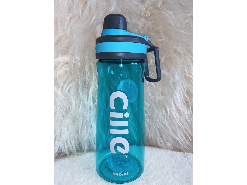

Спортивная пластиковая бутылка для воды "Cille" 800 мл с поильником Синий