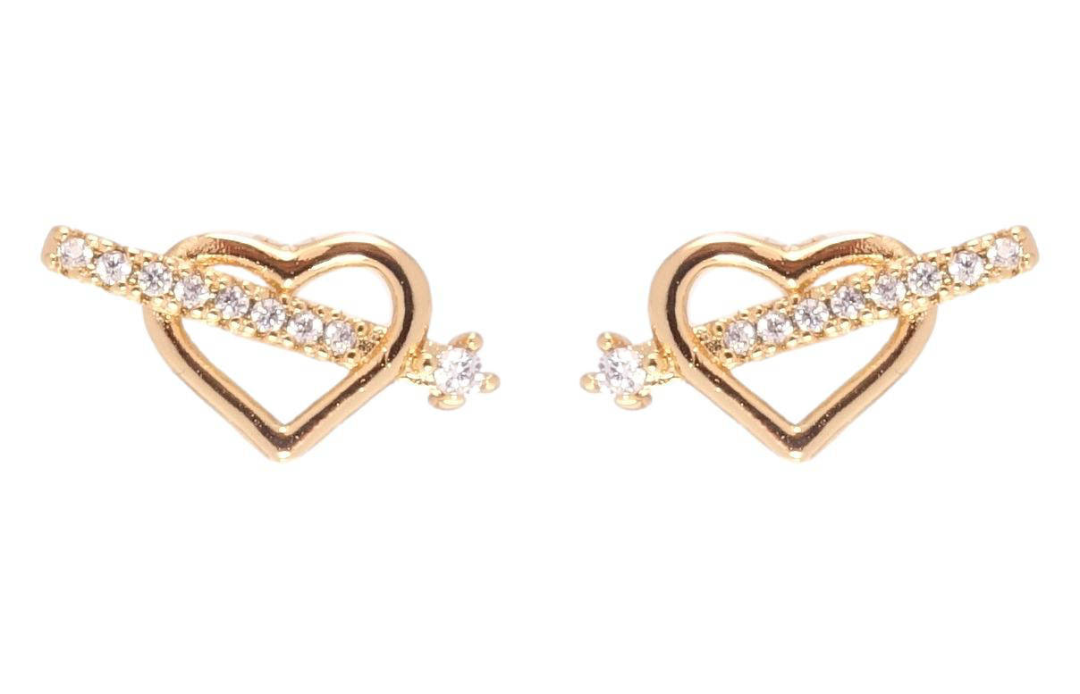 

Серьги Xuping Позолота 18K гвоздики (пуссеты) "Стрела в сердце"