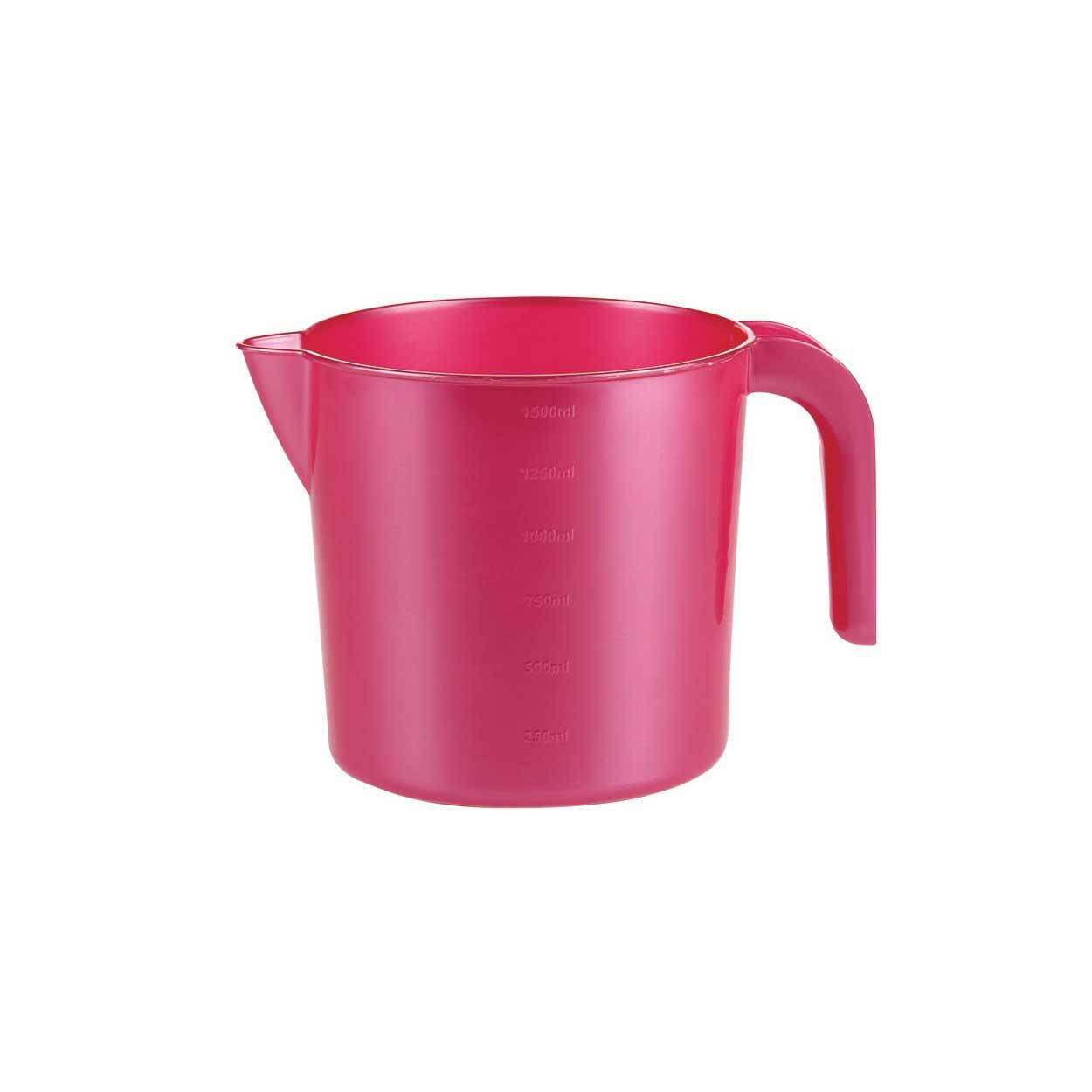 

Кружка мерная с ручкой, 1 л. ZB-125, Zambak Plastik, Турция, Разные цвета