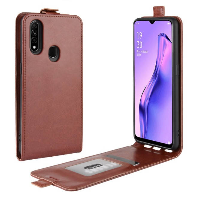 

Чехол книжка Evolou для Oppo A31 2020 Флип коричневый