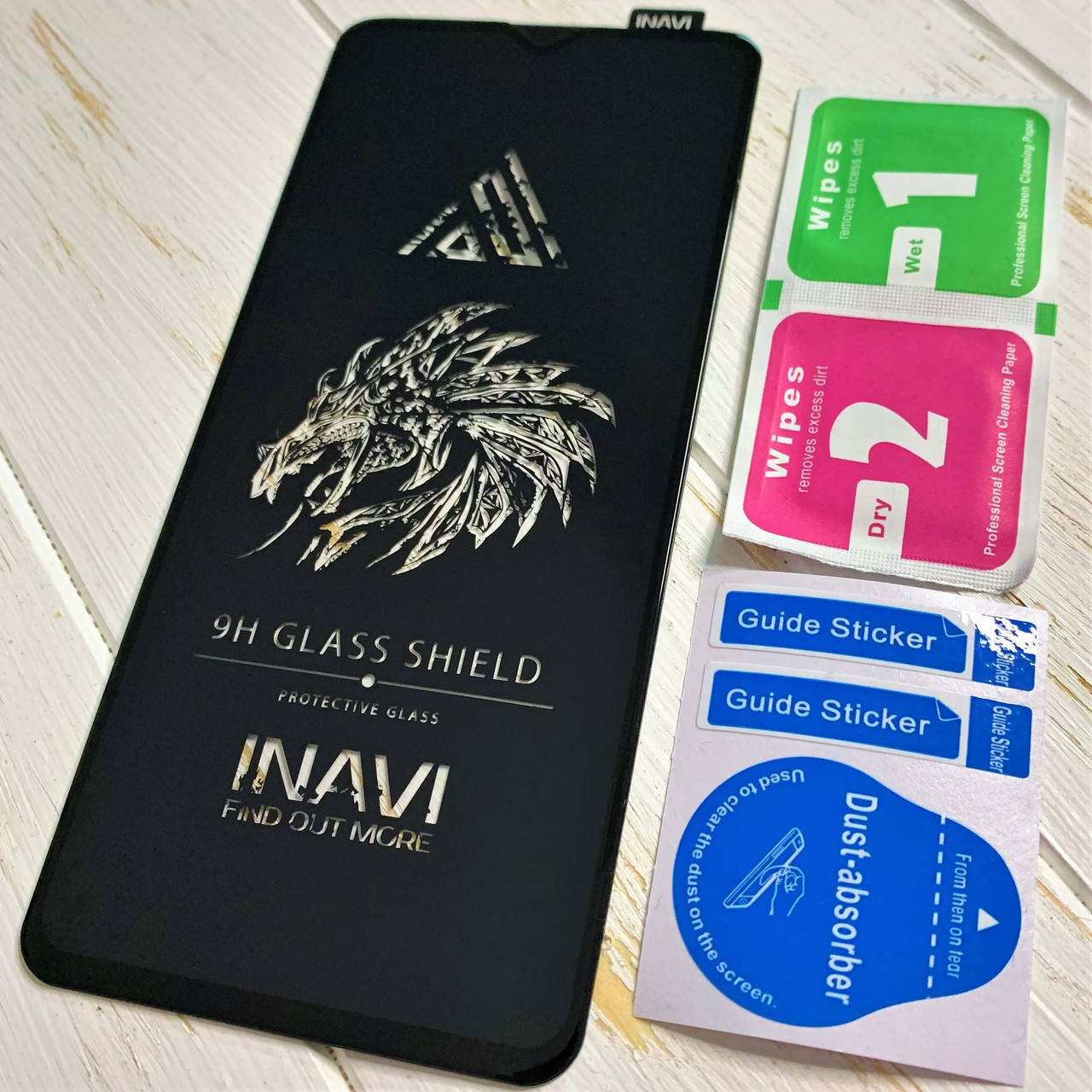 

Защитное стекло для Xiaomi Redmi 9 Inavi чёрное, Прозрачный