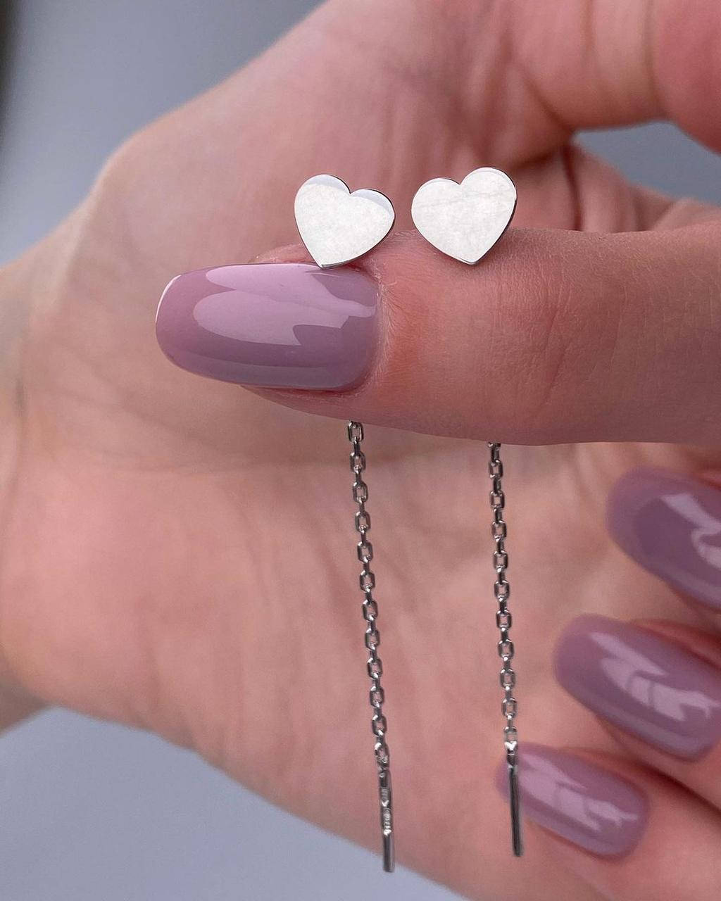 

Серьги протяжки из серебра