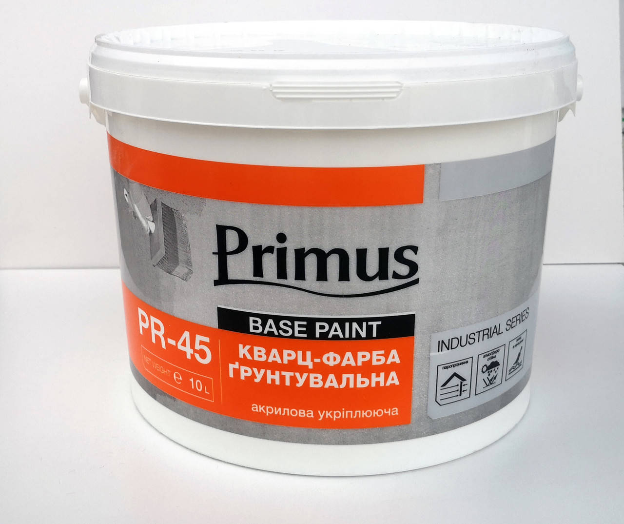 

Кварц-фарба ґрунтувальна Primus 10 л (GR10), Белый
