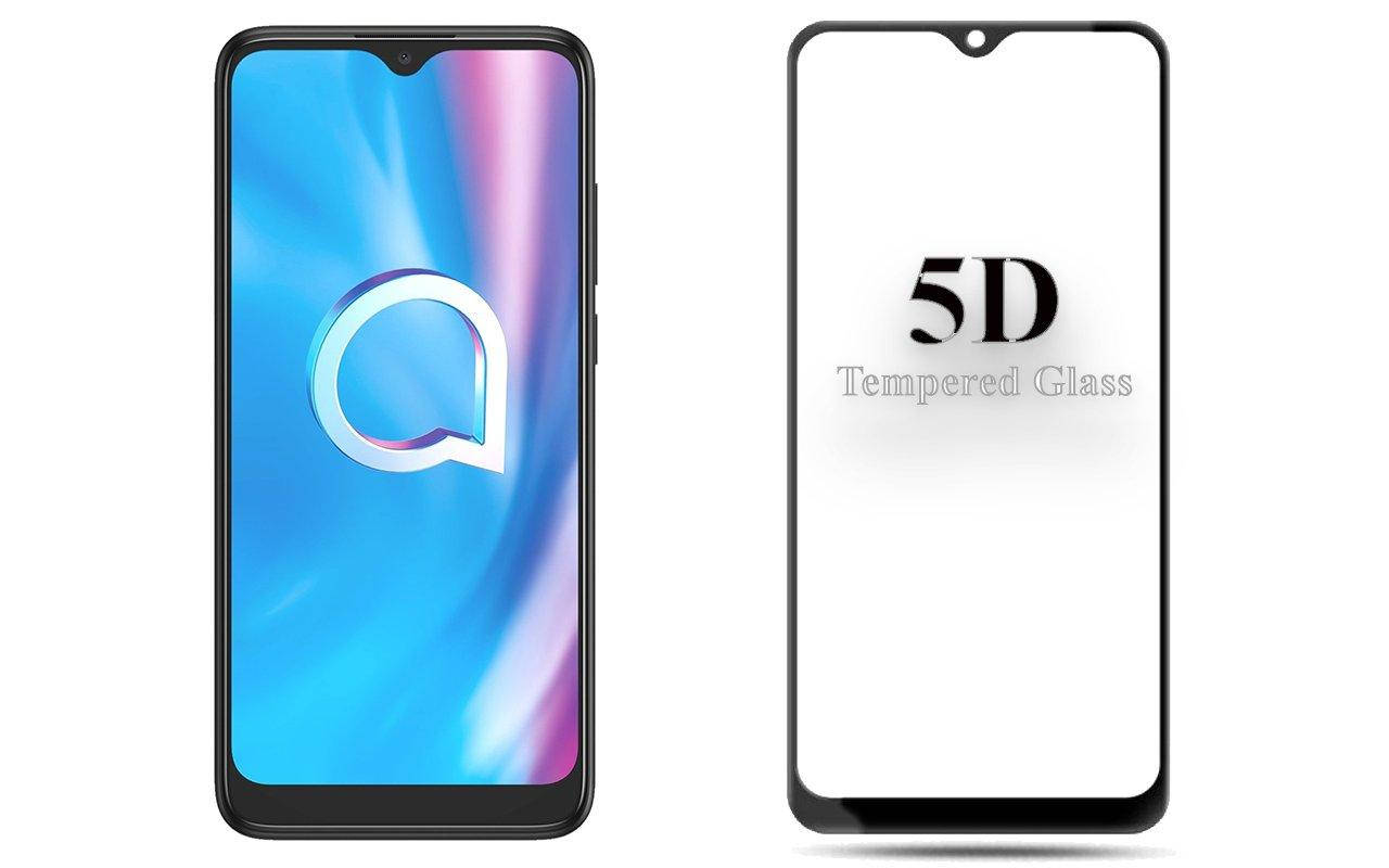 

Защитное стекло 5D для Alcatel 1SE (5030D), Черный