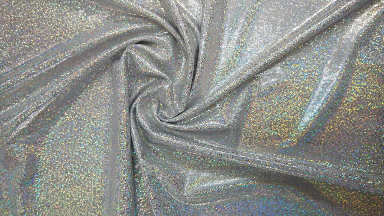 

Лайкра голограмма серебро, Серебристый