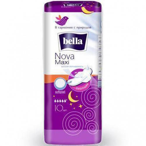 

Прокладки критичні Bella Nova Maxi з крильцями 10шт