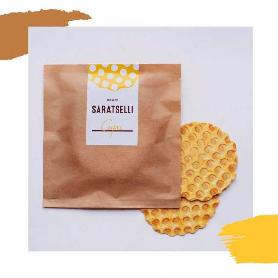 

Сарацели сырные с базиликом и томатами 55г SARATSELLI