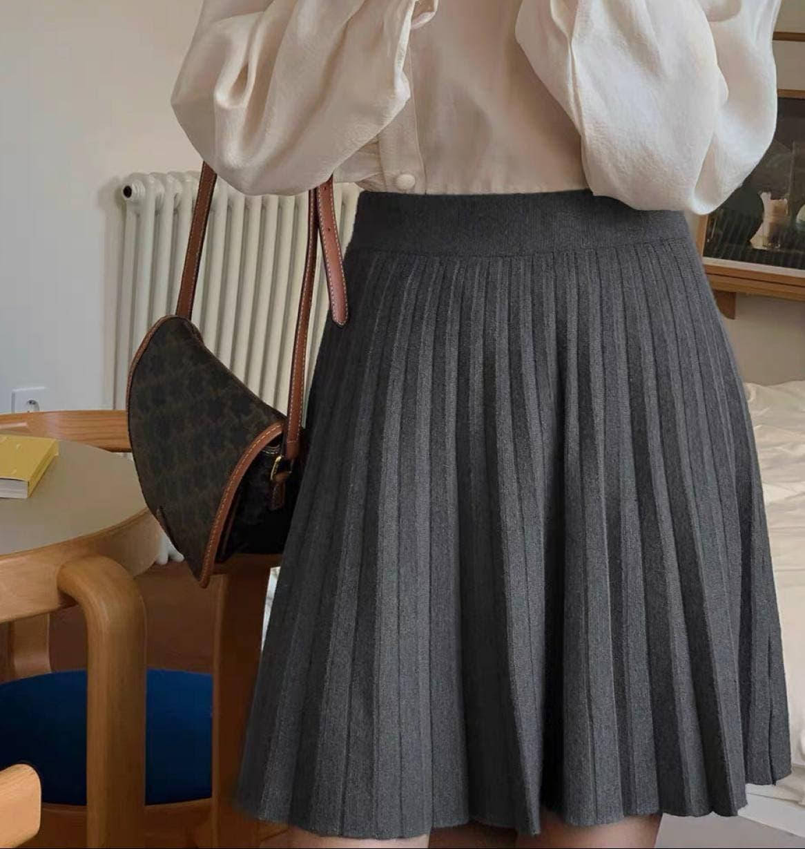 

Юбки-плиссе трапеция из мягкого трикотажа