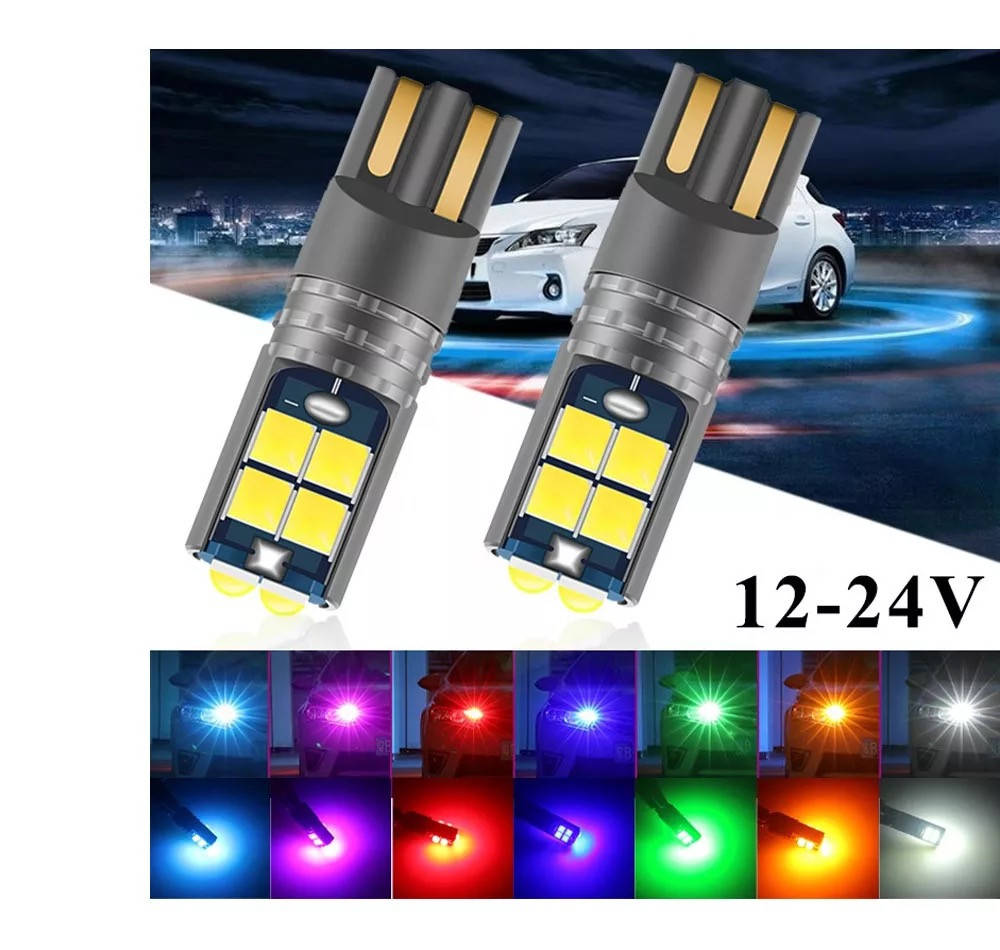 

Cветодиодная лампа W5W Белая 12-24V T10 W5W, Led лампа w5w габариты