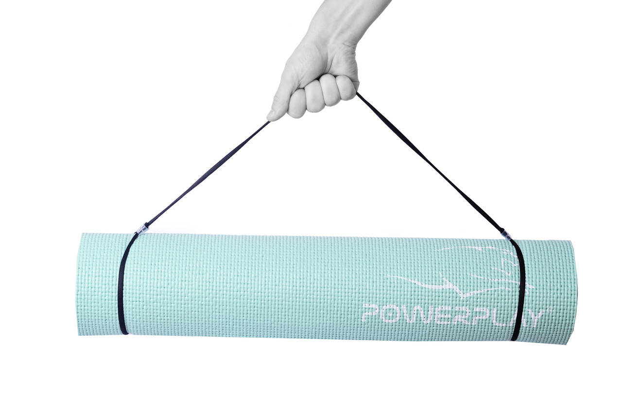 

Коврик для йоги и фитнеса PowerPlay 4010 (173*61* 0.6) мятный