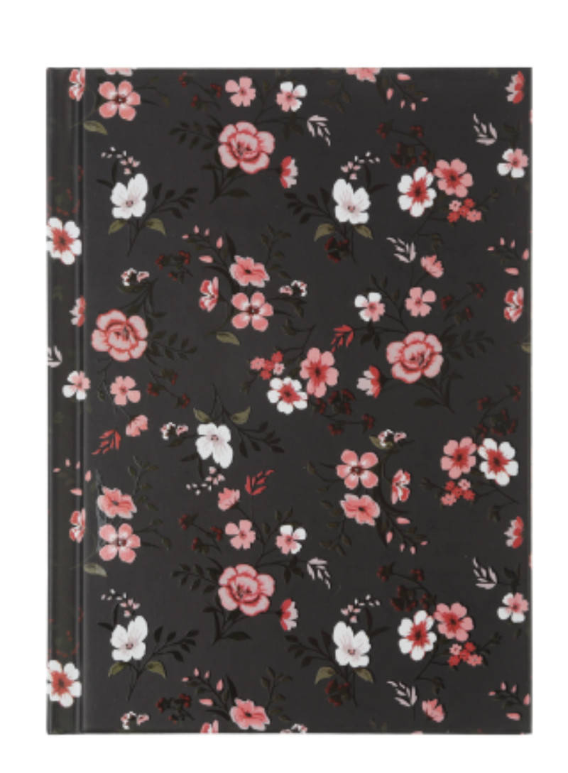 

Записная книжка FLORA, А6, 64 л., клетка, черная