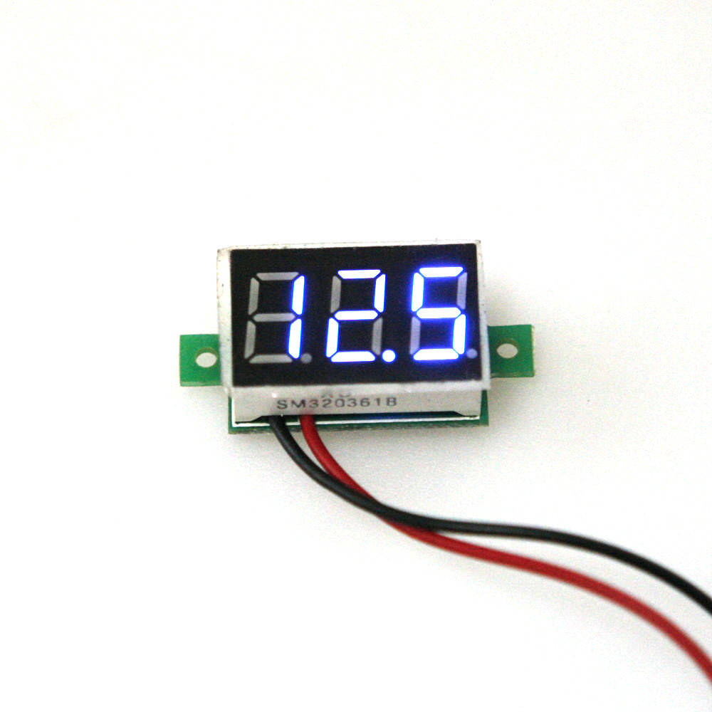 

Цифровой вольтметр постоянного тока 4,5-30В DC Синий автономный