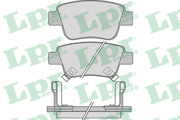 

Колодки тормозные задние Toyota Avensis Т25 2003--2008 LPR (Италия) 05P1113